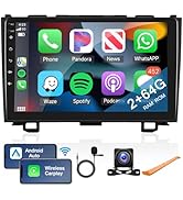 2+64G for Honda CRV 2007-2011 Android Car Stereo with Wireless Carplay/Android Auto, 9 Inch Touch...