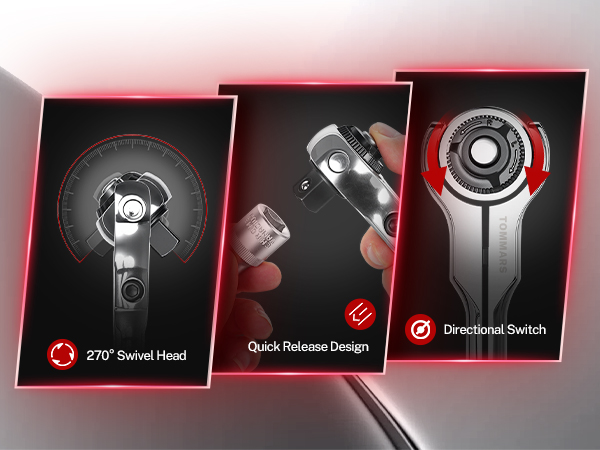 swivel ratchet socket wrench