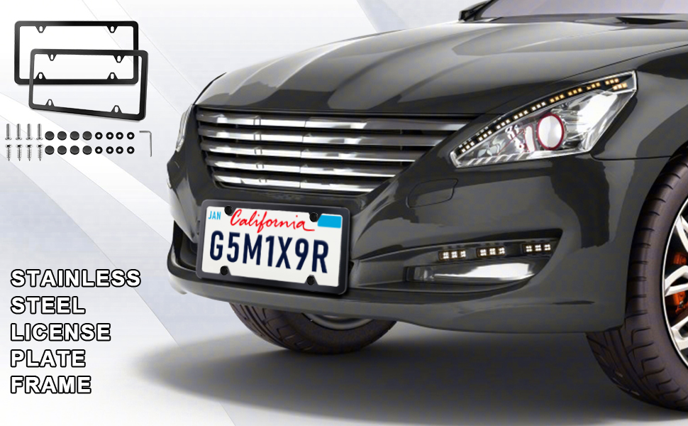 license plate frame A+1