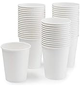 ESKAY PRODUCTS 8 Ounce Paper Disposable Hot and Cold Coffee Cups, Case of 1000 Cups, Classic White