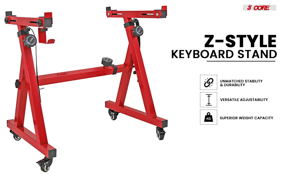 Keyboard Stand Z Style Adjustable Portable Heavy Duty Music Stands