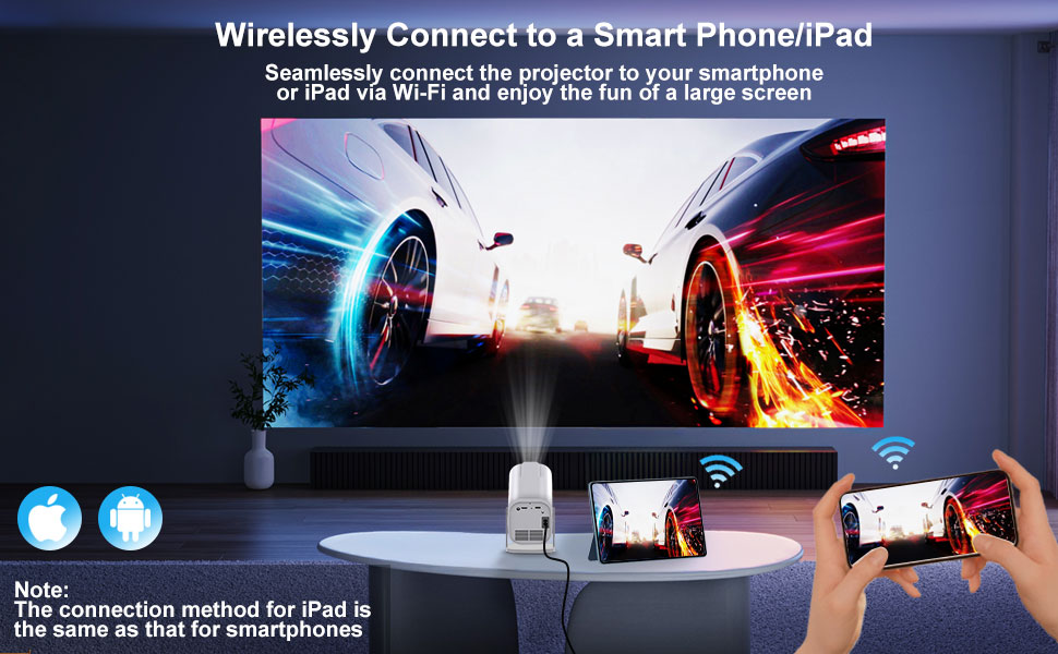 4k projector;projector with apps built in;portable projector;proyector portátil 4k