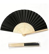 ffscafscn Paper Hand Fans, 8.3 Inch Foldable Handheld Fans for Wedding Favors, Party Decorations,...