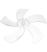 Housoutil Fan Replacement Blades 14 Inch 5- Leaves Ceiling Fan Blades Universal Plastic White Fan...