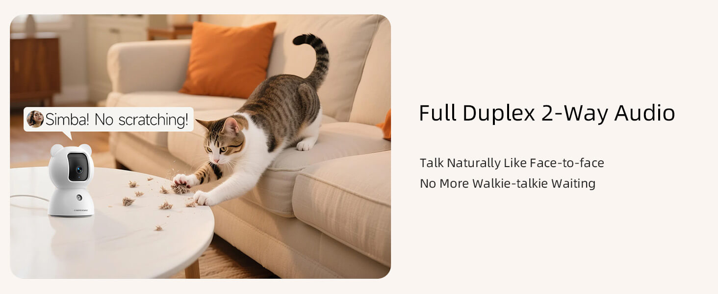 Full Duplex 2-Way Audio