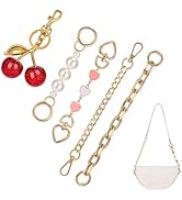 JATEBI 5 Pcs Bag Extender Chain with Cherry Bag Charm Heart Pattern Accessories Charms for Handba...