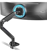 ARES WING Ultrawide Monitor Arm for 17 to 49 Inch Heavy Duty Curved Screen, Holds 44 Lbs, Adjusta...