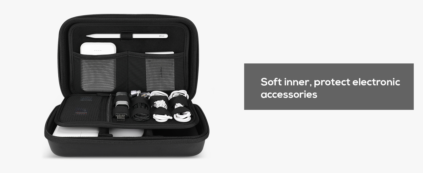 ProCase Hard Travel Electronic Organizer Case