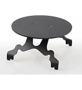 YEWTUTIS Multi-Functional Metal Stand for Desktop Black Sand Effect Speaker Desktop Speaker Mount...