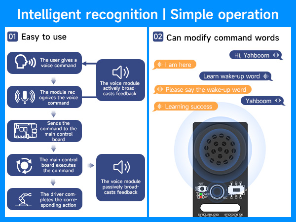 AI voice interaction module Customized voice command development