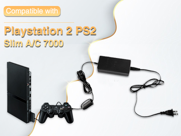 Compatible with Playstation 2PS2 Slim A/C 7000