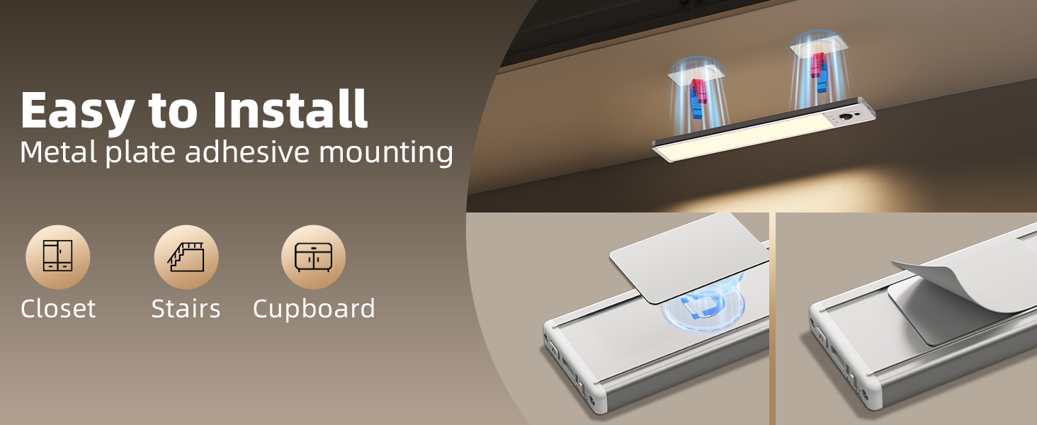 under cabinet lights with adhesive