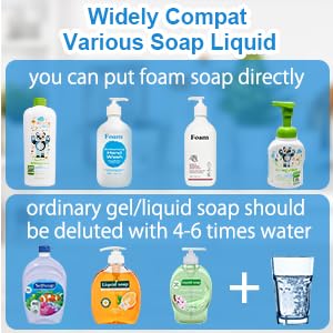 Automatic foaming soap dispenser