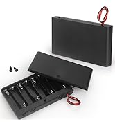 VWEICYY 2 x 8 AA Battery Holder housing with Leads,2PCS 8 x 1.5V AA Battery Holder Case