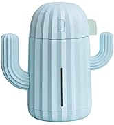 YINGJEE Mini Humidifier Single Room Humidifiers with Night Light Portable Cactus Air humidifier f...