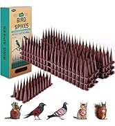 TOBWOLF 6 Pack Bird Spikes for Outside, Pigeon Outdoor Bird Scare Spikes for Small Squirrel Cat R...