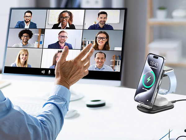 phone and watch charger station for iphone