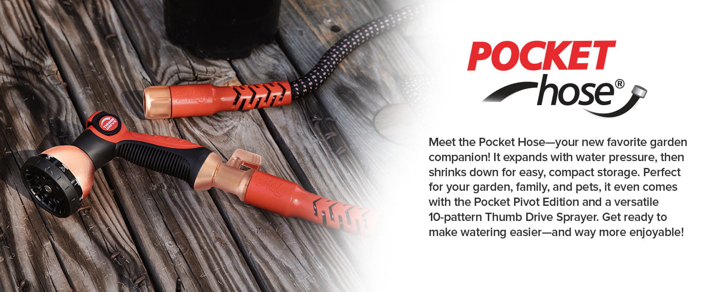 About the pocket hose copper head