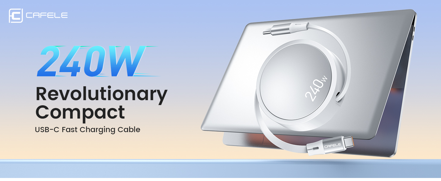 240W Retractable USB-C Cable