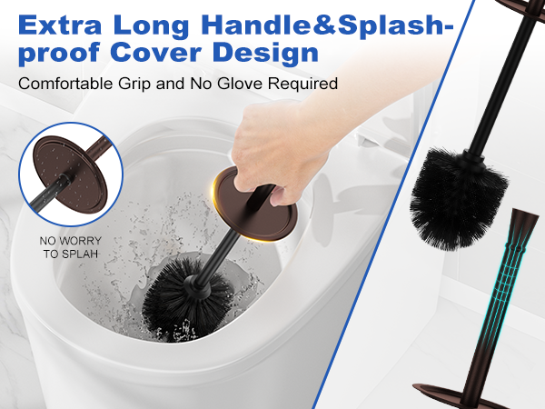 Bronze Toilet Brush and Holder