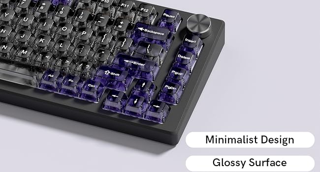 Clear keycaps,Transparent Keyboard keycaps,Jelly Key caps Set,Shine Through keycap,MDA Profile