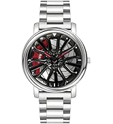 Gosasa Men Racing Watches Rotatable Car Rim Wheel hub Design Sports Watches Stainless Steel Water...