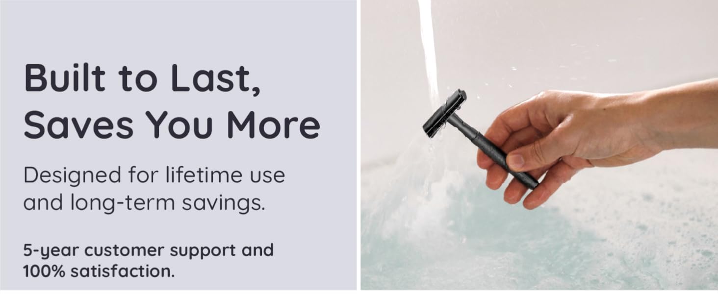 black safety razor