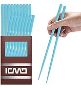 10 Pairs Fiberglass Chopsticks-Reusable Chopsticks Dishwasher Safe, 9.63 inch/24.5cm Premium Non-...