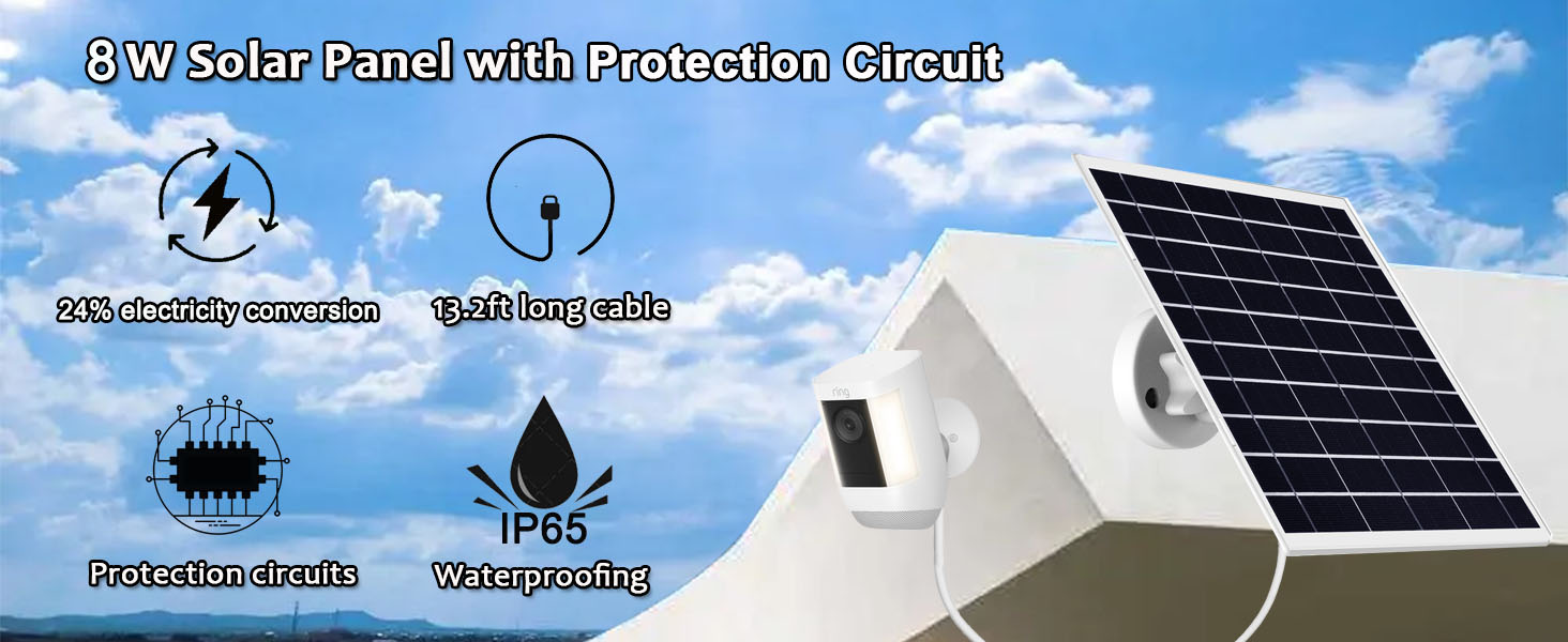 solar panel for camera