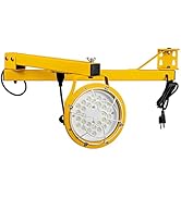LEONLITE LED Loading Dock Light 50W, 45Inch Double Swing Arm Dock Light, 360° Rotatable light Hea...