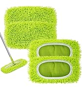 Unoutur Reusable Dry Sweeping Cloths Microfiber Wet Mop Pads Compatible with Swiffer Sweeper Mop ...