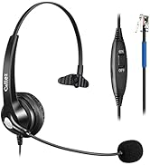 Callez RJ9 Phone Headset Compatible with Cisco 7841 7942 7821 8841 7962 7945 7965 8845 8851 7811 ...