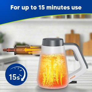 For up to 15 minutes use