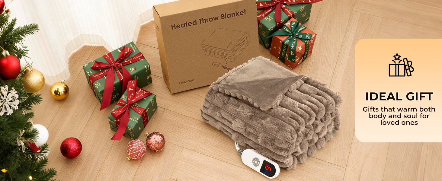 Heated Throw Blanket 50&amp;#34;x60&amp;#34;