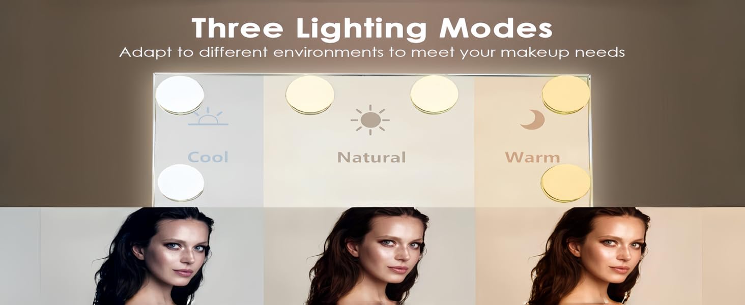 lighted makeup mirror