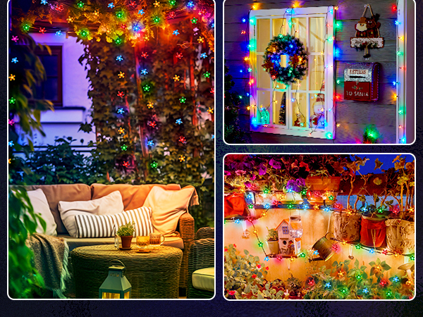 Flower Solar String Lights