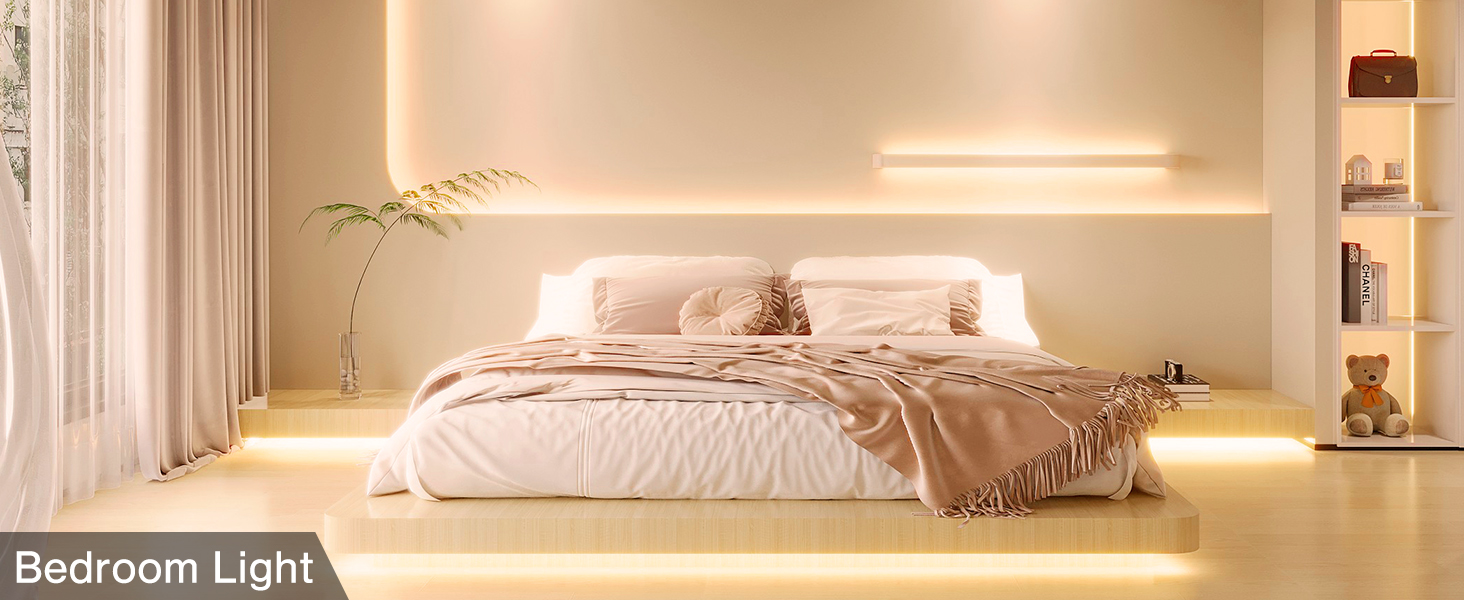 bedroom led strip light