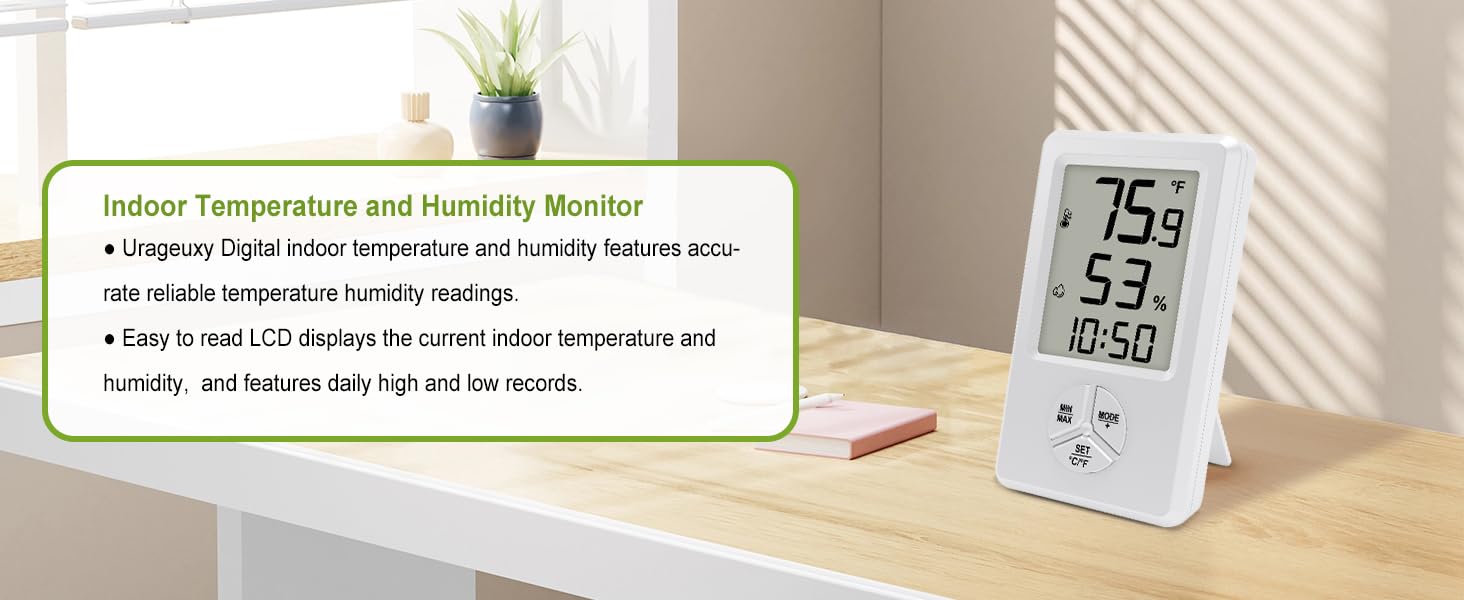 digital hygrometer indoor thermometer humidity meter room thermometer with temperature humidity