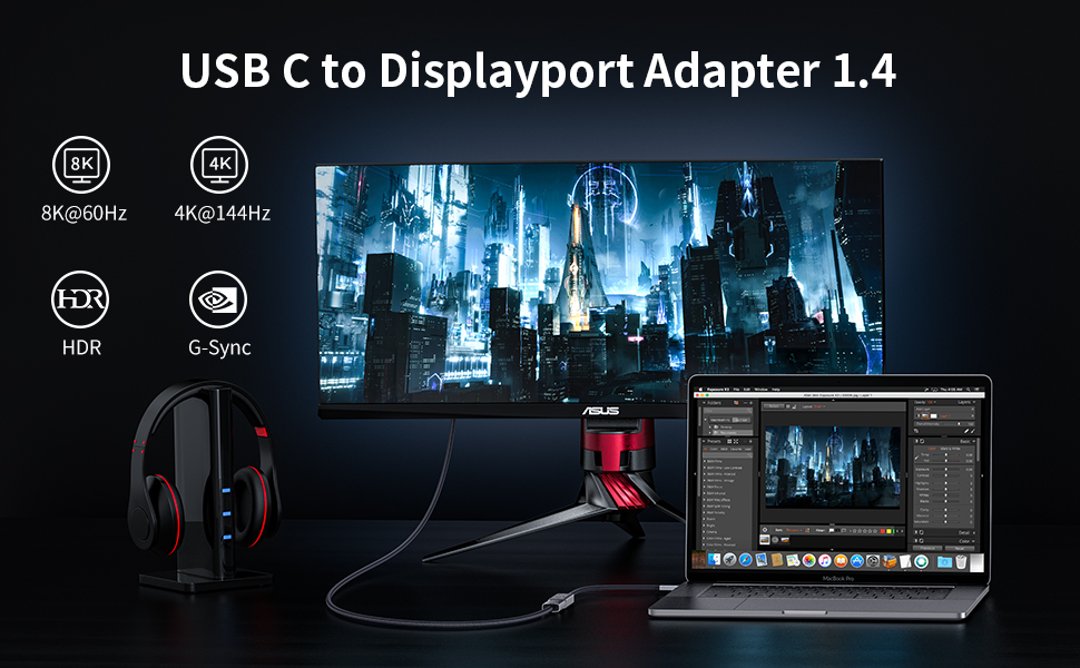 usb c to displayport 1.4 adapter