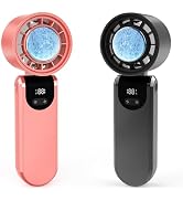 BCFHYK 2Packs 2025Upgraded Foldable Mini Personal Fan, Rechargeable 3-IN-1 Hand/Desk/Neck Fan Coo...