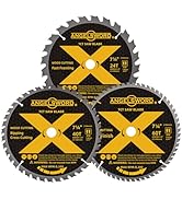 ANGELSWORD 7-1/4 Inch Circular Saw Blade, 24T for Framing&amp;40T for Ripping, Cross Cutting&amp;60T for ...