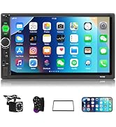 Camecho Car Stereo 2 Din Car Radio 7" MP5 Player with HD Touch Screen Digital Display Bluetooth M...