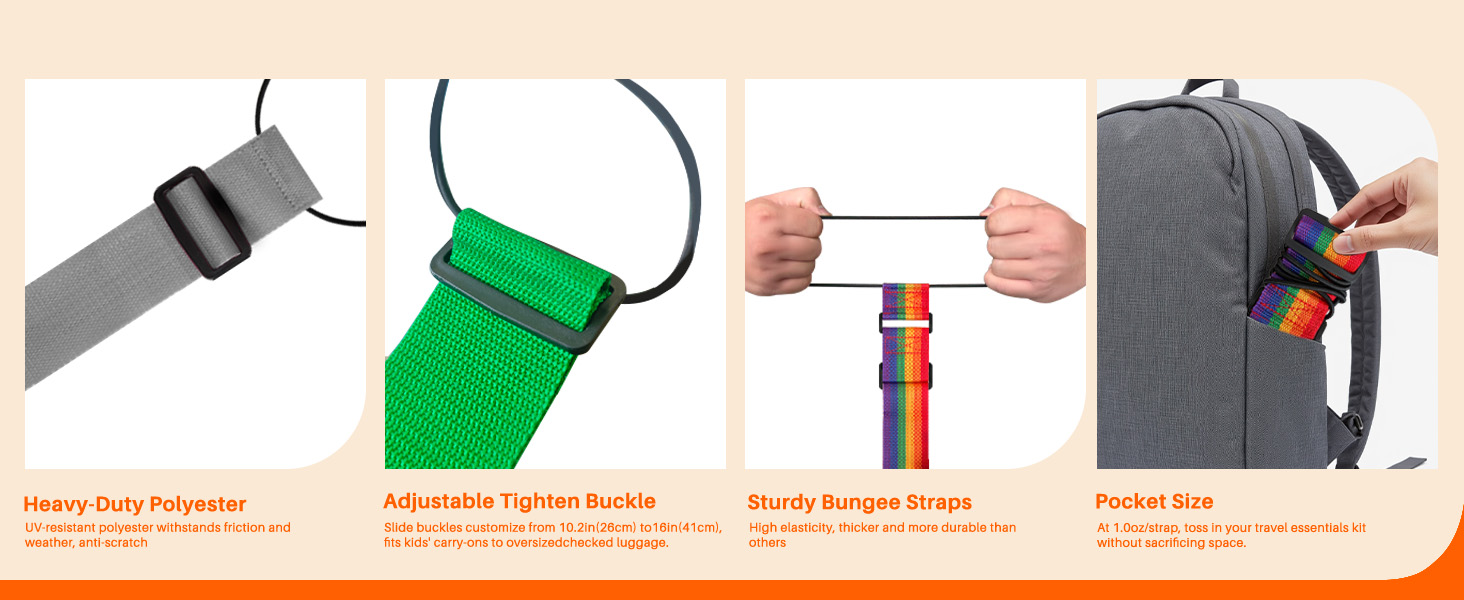 Luggage Straps for Suitcase, Luggage Connector Straps