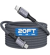 Bawanfa USB C to USB C Cable 20Ft, 20Gbps Data Transfer, 240W PD Fast Charging, 4K@60Hz Video Sup...