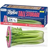 Ziploc Tall Food Storage Bags, 10 Count