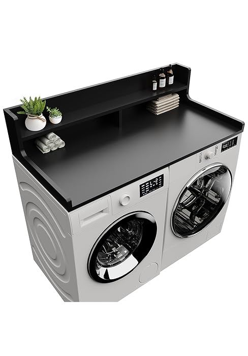 washer dryer countertop with shelf washer dryer topper laundry topper for washer dryer countertop