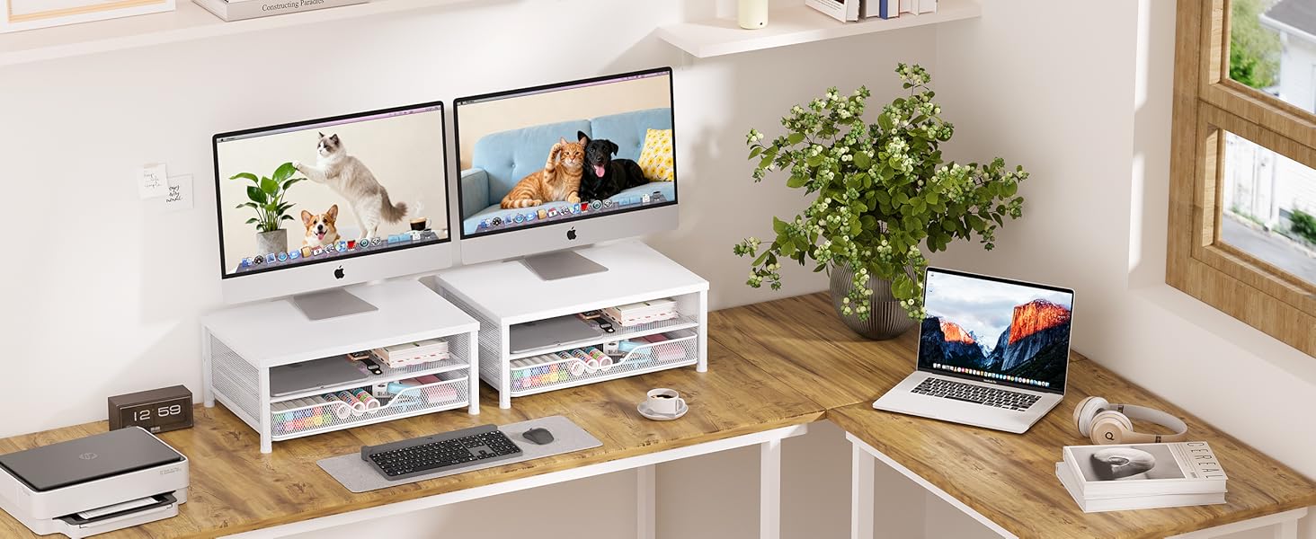 monitor stand for desk organizers and accessories computer stand riser office organization desktop 