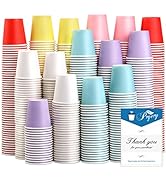 Prgery 600 Pack 3oz Colorful Paper Cups,Mouthwash Cups, Disposable Bathroom Cups,Small Paper Cups...