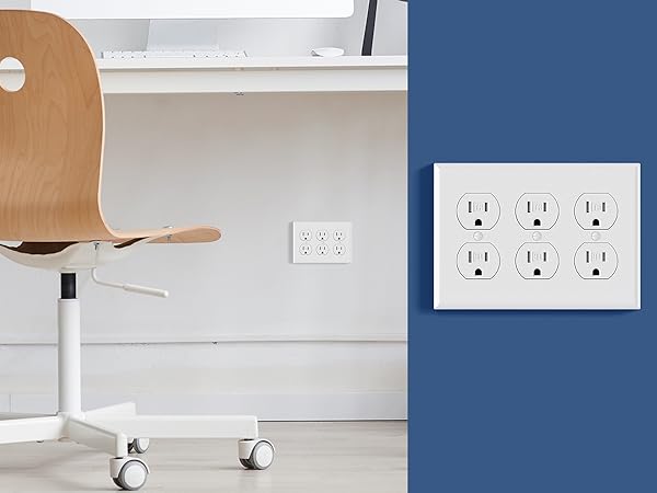 3 Gang Standard Duplex Switch Wall Plate
