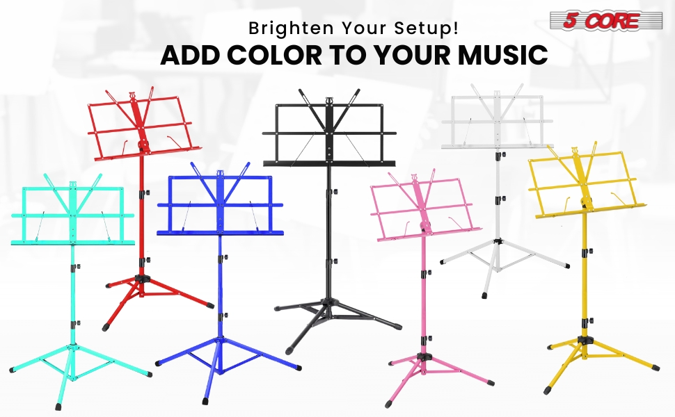 Music Stand,2 in 1 Dual-Use Folding Sheet Music Stand,Desktop Book Stand